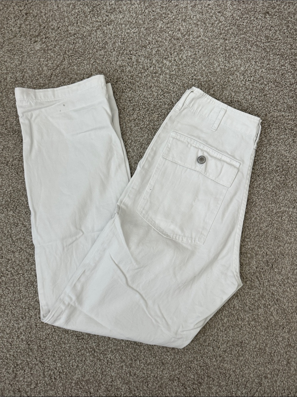 Brandy Melville high waisted white pants